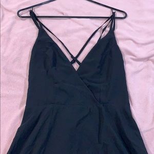 TOBI Casey Cross Back Skater Dress